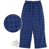 Royal Blue and White Plaid Pajama Pants for Boys