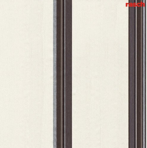 Rasch Tapete 711240 Vliestapete Streifen "Woodland" beige-braun klassisch