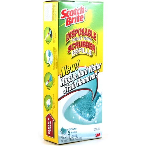 Scotch-Brite Disposable Toilet Scrubber Replacement Pads, Set of 5