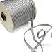 5 Yards of Astra 8mm Luminous Bra Strap Elastic, Silver Gray, Made in Italy
