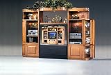 Southwestern Glamour Style Wood Oak Finish Entertainment Center, Fits 40-60TV