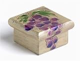 Kathy Lande Cluster Of Grapes Wooden Jewelry Keepsake Box
