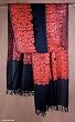 Wool shawl, 'Floral Drama'
