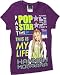 Hannah Montana Youth Girls Part Time Pop Star Purple Tee Shirt