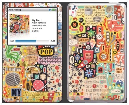 GelaSkins Protective Skin with Screen Protector for 80/120/160 GB iPod classic 6G (My Pop)