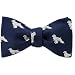 Buff Cocker Spaniel by Kay Nine Design navy blue polyester freestyle bowties
