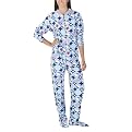 Hello Kitty Union Suit With Non-Skid Feet - Blue Multicolor
