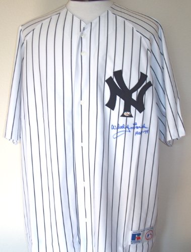 Whitey Ford Autographed New York Yankees Baseball Jersey with 