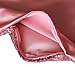 AMAZLINEN(TM Decorative Glitzy Sequin & Comfy Satin Solid Throw Pillow Cover 18 Inch Square Pillow Case, Hidden Zipper Design, 1 Cover Pack Only(Pink)