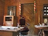 Old Barbershop - 18W x 14H - Peel and Stick Wall Decal by Wallmonkeys