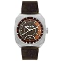 Diesel Men's Stainless Steel and Brown Leather Watch #DZ1272