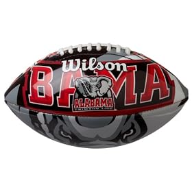<b>Wilson NCAA Junior Football Underglass Alabama</b>