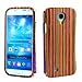 SunSmart Natural Handmade Hard Wood Bamboo Case Cover for Samsung Galaxy S4 IV with Free Screen Protector (Colourful Stripe)