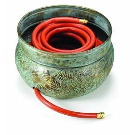 Handmade Gulf Breeze Brass Garden Hose Pot Planter by 
