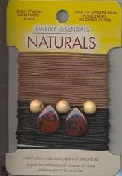 Brown/black Wax Cotton Cord