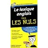 Le lexique anglais pour les nuls