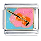 Buy Violin Music Melody Musical Italian Charms Bracelet Link by Pugster