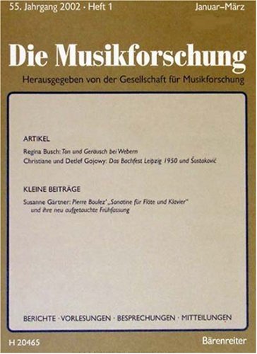 Produkt-Bild: Die Musikforschung