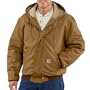 Carhartt FRJ237 Flame-Resistant Midweight Active Quilt-Lined Jac Brown Medium