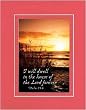 (I will dwell in the house of the Lord forever, Psalm 23:6) 8 x 10 Inches Frame able Graduation Note Card on Double Beveled Matting