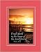 (I will dwell in the house of the Lord forever, Psalm 23:6) 8 x 10 Inches Frame able Graduation Note Card on Double Beveled Matting