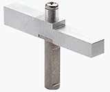 CRL Satin Chrome Adapter Block Used with Senior Prima Hinges