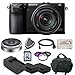 Sony Alpha NEX-7 Kit. Package Includes: NEX7 Digital Camera with 18-55mm Lens, Sony E-Mount SEL16F28 16mm f/2.8 Wide-Angle Alpha E-Mount Lens (Silver), Filter Kit, 2 Extended Life Batteries, Rapid Travel Charger, 32GB Memory Card, Memory Card Reader, HDMI Cable, Soft Carrying Case, SSE Microfiber Cleaning Cloth