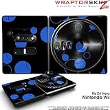 DJ Hero Skin Lots Of Dots Blue on Black fits Nintendo Wii DJ Heros (DJ HERO ....