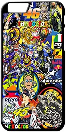 Iphone Case Custom Valentino Rossi VR46 MotoGP Champion Monster Yamaha Stickerbomb 02 Hard Case (Case for iPhone 6S Plus)