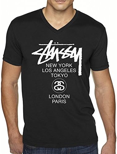 Stussy Personality Black Men's T-Shirt, [Stussy] Stussy T-Shirt