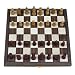 Wood Folding Chess Set with Beveled Edges - 11 1/2 inch Walnut Board