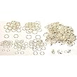 Closed Jump Rings 5 Sizes &100 Bead Tips