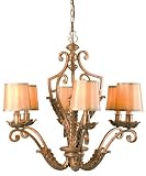 Amalfi 6-light Chandelier Round Bronze