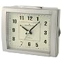 Precision MSF Radio Controlled Bell Alarm Clock, Silver