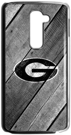 Get Your Own Style Of Snap on Hard Slim Cover Case Otterbox For LG G2 - Suitable For AT/T - NCAA Georgia Bulldogs and Lady Bulldogs With Rough Gray Silver Wood Stripe Background University of Georgia Athletic Teams