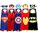 Superhero Cape and Mask Costumes For Kids Set of 5