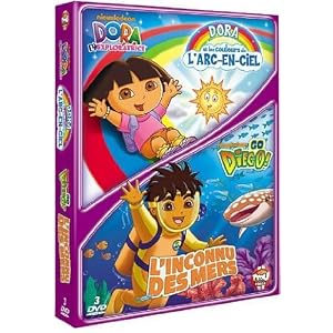 Dora l'exploratrice - Dora et les couleurs de l'arc-en-ciel + Go Diego! - Vol. 5 : L'inconnu des mer
