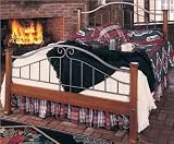 Chatham Furniture 20-267K (Antique Black/King) Kittery Point Cherry Iron Windsor Bed