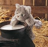 Plush Tabby Kitten Puppet 9