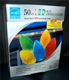 50 Count Christmas LED Multi Color Crystal C9 Holiday String Lights - EnergyStar Rated