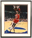 Michael Jordan Autographed Chicago Bulls -Lefty Slam- 16x20 Photo - Framed (UDA)