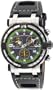 Chase-Durer Men's 224.2BE-LEA Trackmaster Pro Chronograph 2nd Edition Green-Stitched Leather Watch