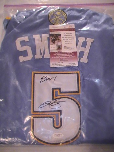 JR SMITH SIGNED AUTOGRAPHED JERSEY DENVER NUGGETS JSA