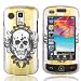 Crystal Hard Silver Cover with Skull Design Case with Clear Swivel Belt Clip for Samsung Rogue U960 Verizon [Wcs80]