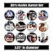 80's Movies Buttons (set #3)