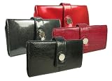 Kenneth Cole Reaction Womens Tab Clutch Wallet Your Choice of Metallic or Snakeskin Pattern Colors