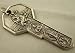 Rare St Saint Christopher Medal Silver Travel Protection Key to Heaven Holy