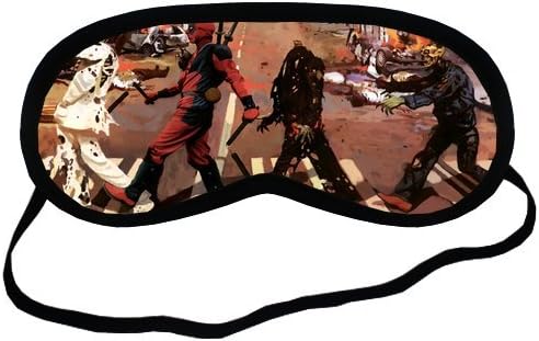 Deadpool Zombie Walk Sleeping Mask Comfortable Face Blindfold Cotton Soft Smooth Eyes Sleeping Mask Easy Carry For Travel or Office