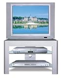 Grey/Silver TV Stand By Coaster Furniture