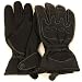 Men's Leather Light Lined Padded Biker Snap Gloves